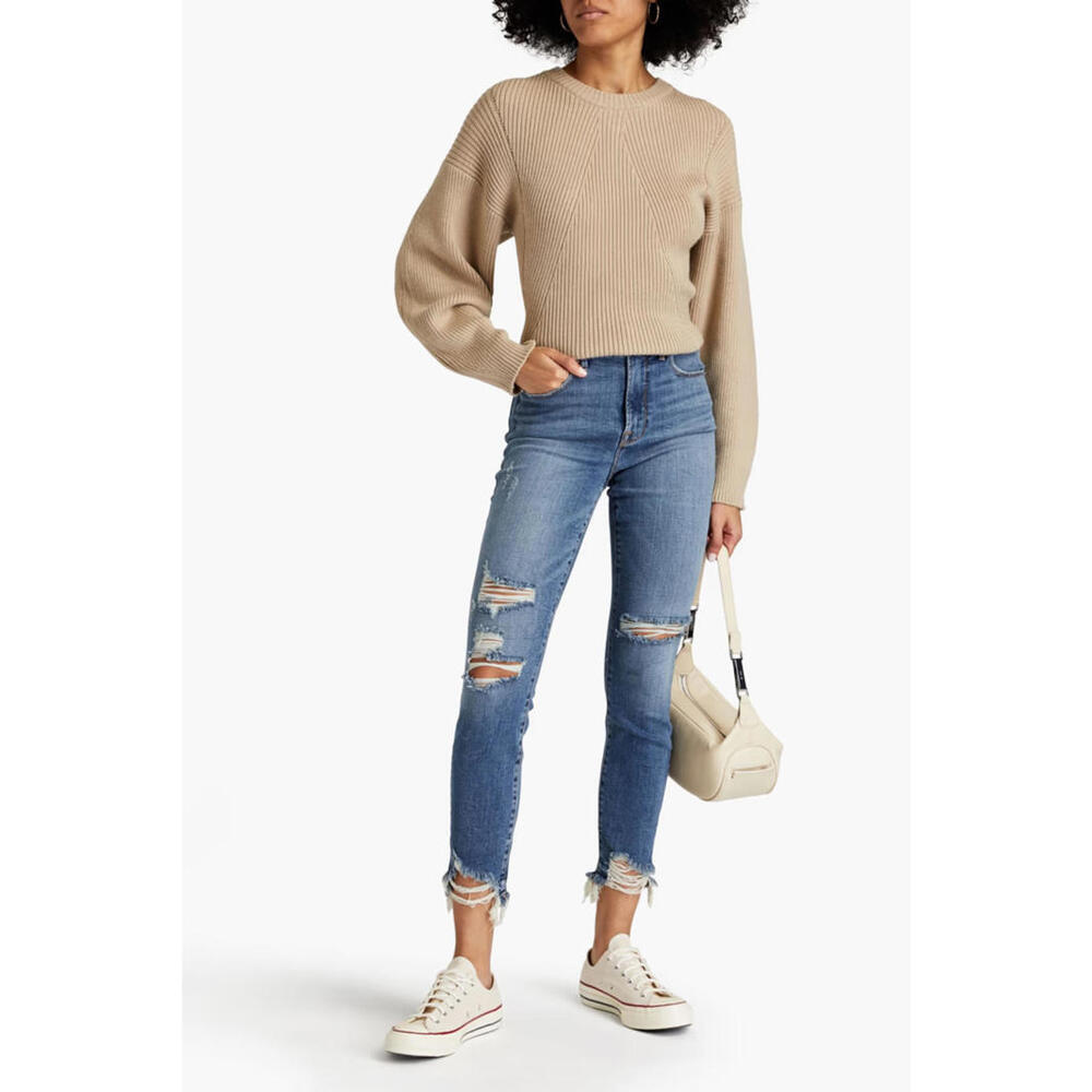 Good American Blue Cropped Jeans